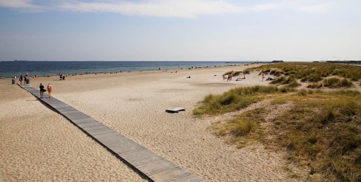 Baden im Sommer in Dänemark
