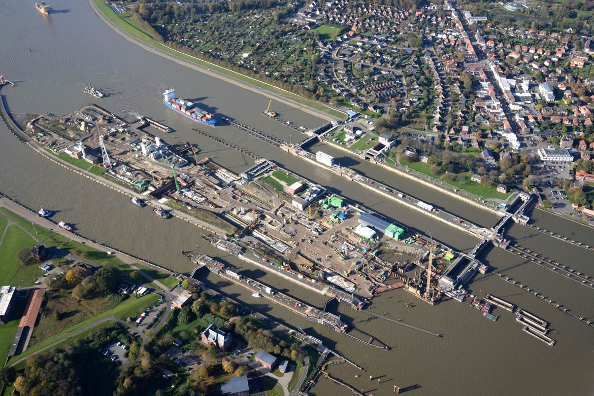 Schleuse Nordostseekanal bei Brunsbüttel Schleuse Nordostseekanal bei Brunsbüttel