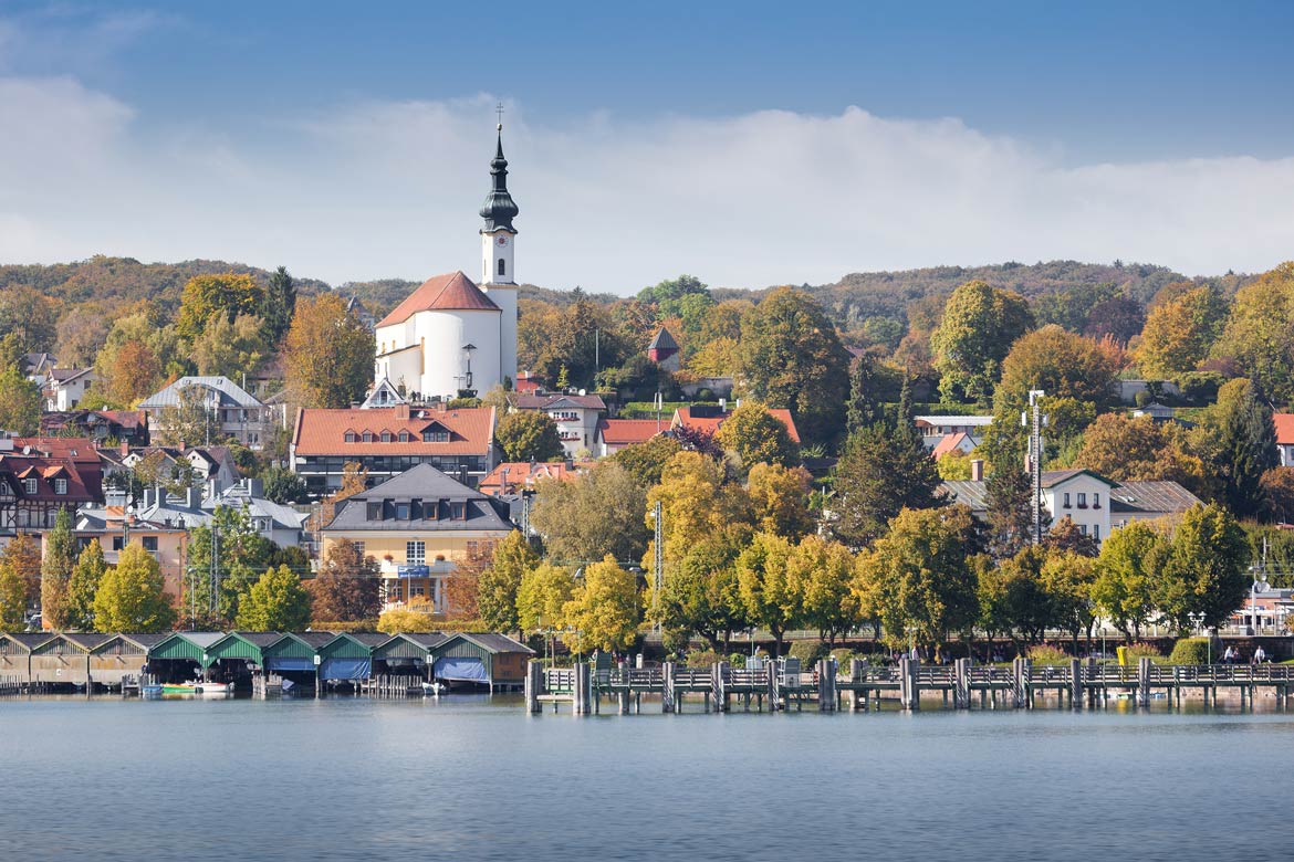 Starnberg am Nordufer des Starnberger Sees