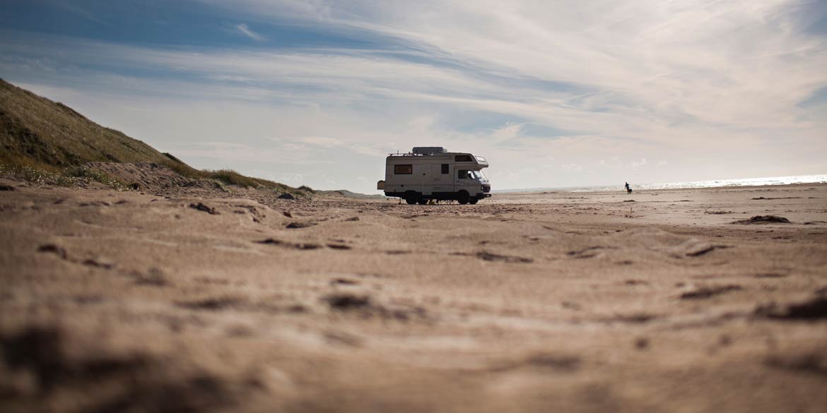 Wohnmobil an der Nordsee